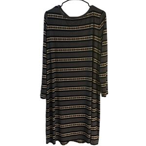 Michael Kors Polka Dot Chain Print Dress Size 2X